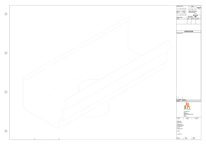 Aluminium Cranked Gutter - Type 11 - Centre Spout - 76 Dia