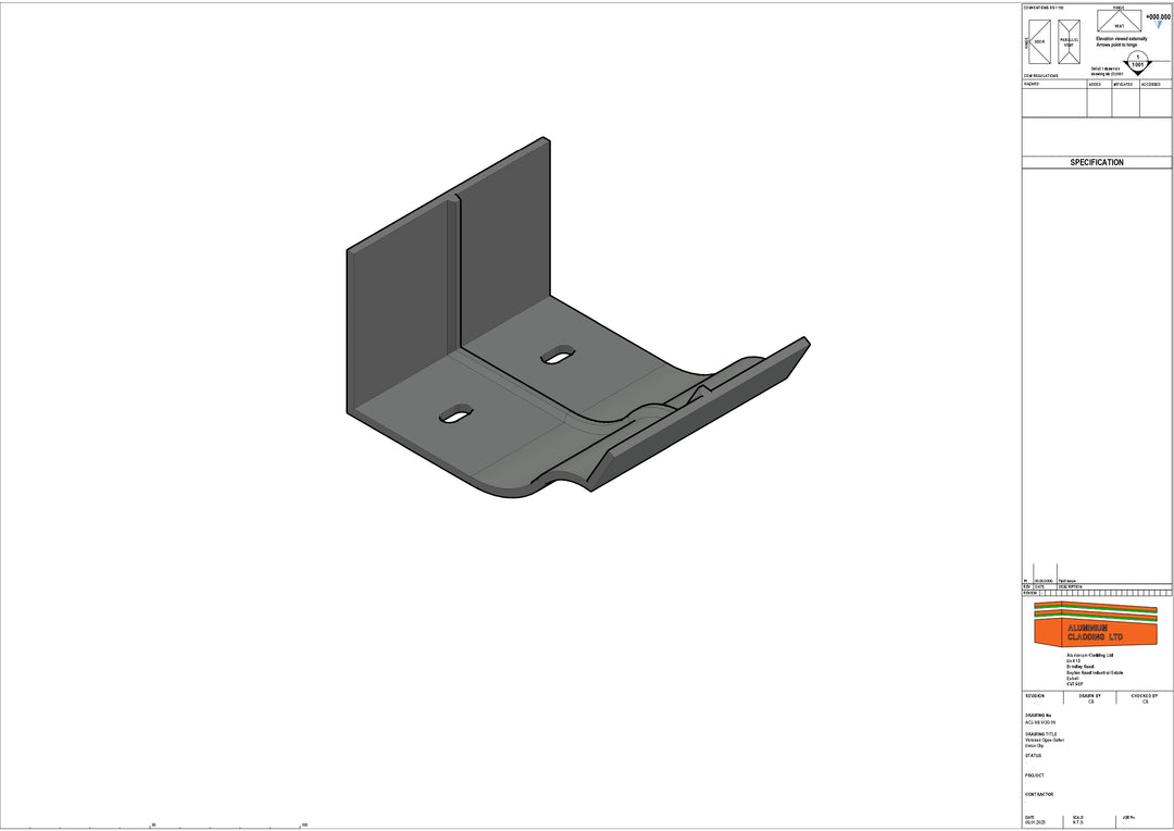 Cast Aluminium Victorian Ogee Gutter Union clip