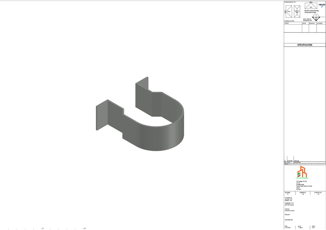 Aluminium Dia Gutter - Type 1 - Bracket