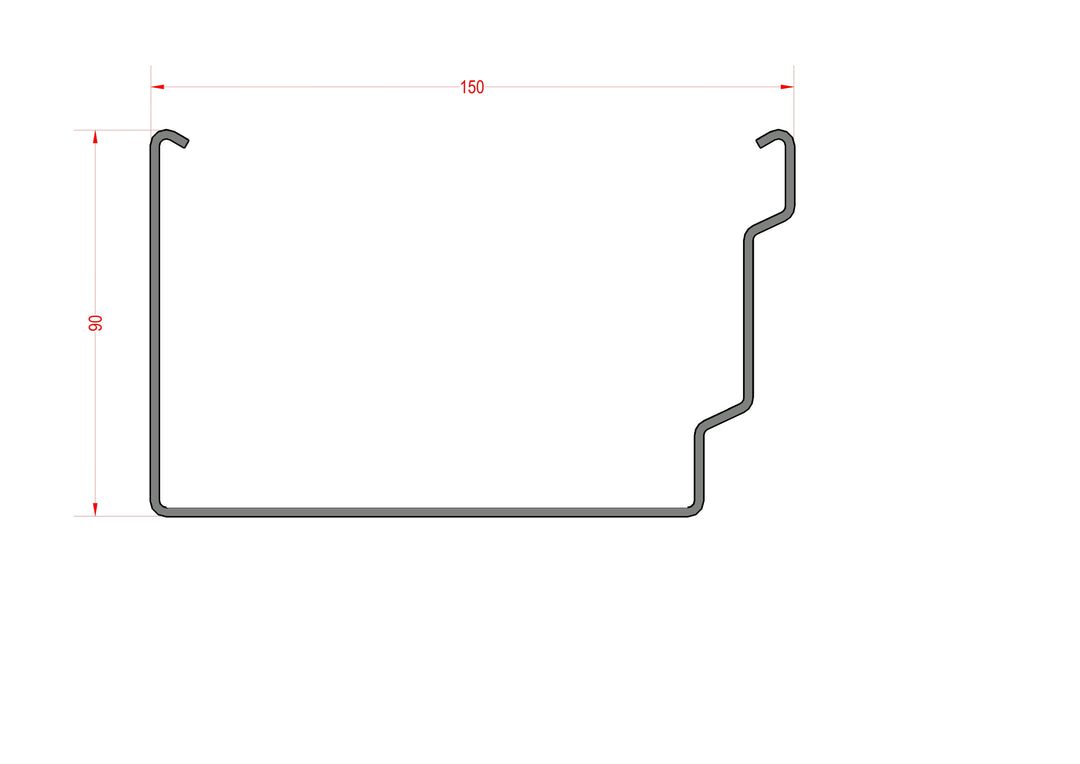 Cranked 150x90 Type 12
