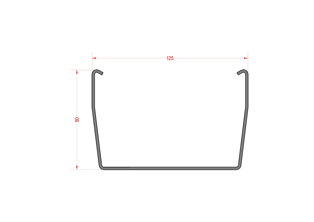 Double Slope 125x80 Type 8