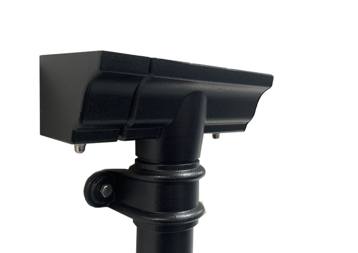 Cast Aluminium Moulded No46 Ogee Gutter Outlet Double Socket