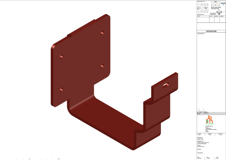 Aluminium Cranked Fascia Bracket - Type 12