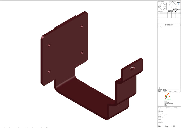 Aluminium Cranked Fascia Bracket - Type 12
