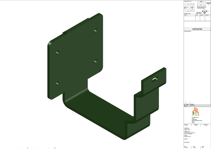 Aluminium Cranked Fascia Bracket - Type 12