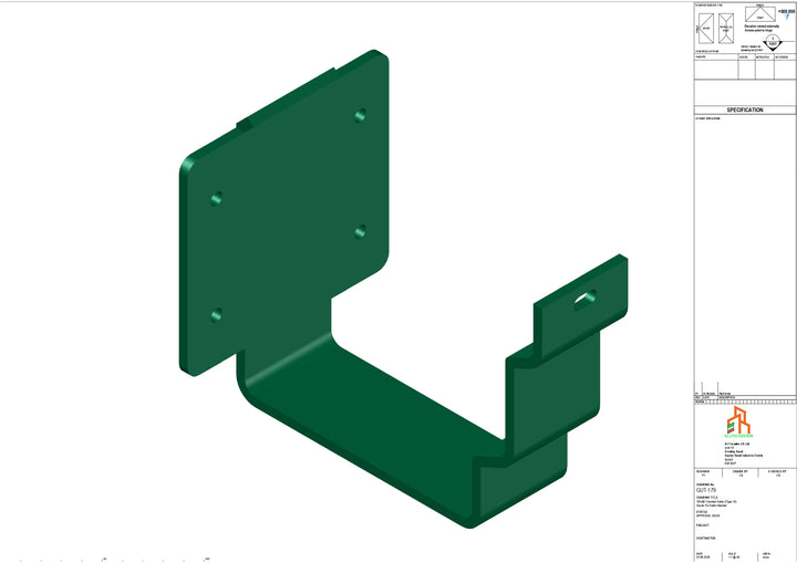 Aluminium Cranked Fascia Bracket - Type 12