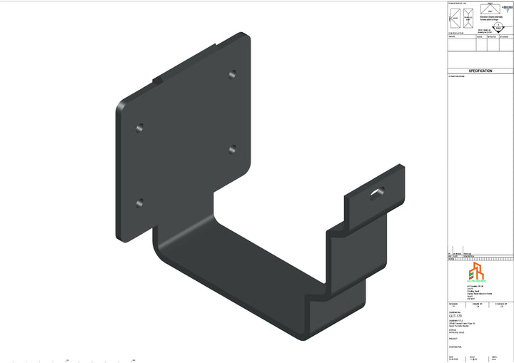 Aluminium Cranked Fascia Bracket - Type 12