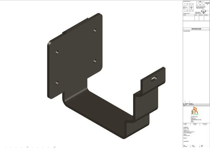 Aluminium Cranked Fascia Bracket - Type 12