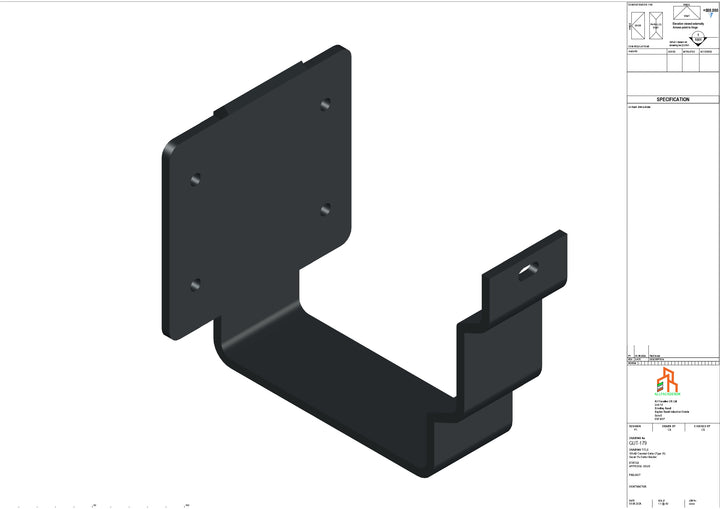 Aluminium Cranked Fascia Bracket - Type 12