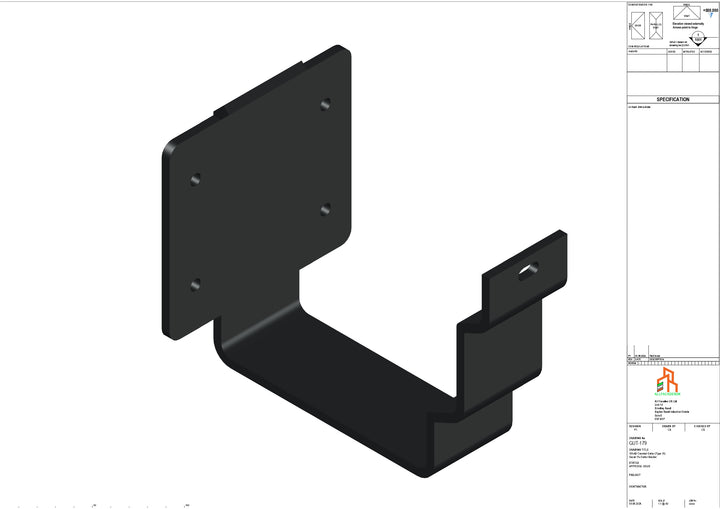Aluminium Cranked Fascia Bracket - Type 12