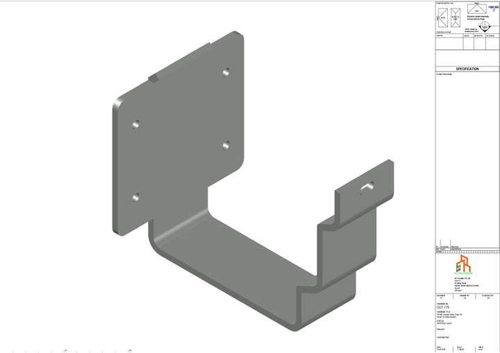 Aluminium Cranked Fascia Bracket - Type 12