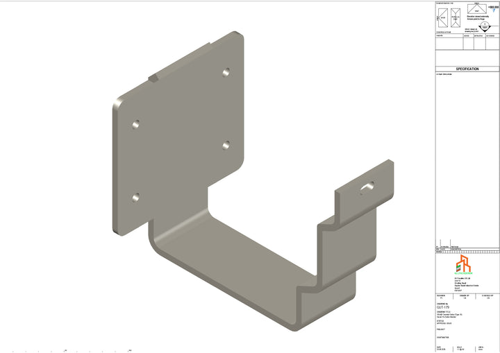 Aluminium Cranked Fascia Bracket - Type 12