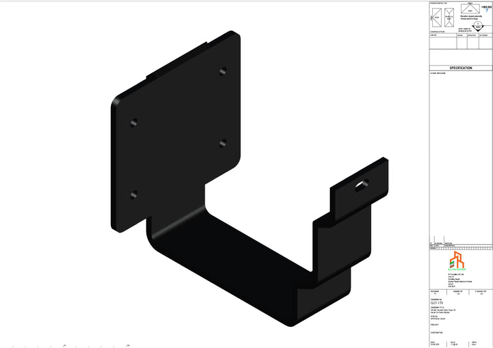 Aluminium Cranked Fascia Bracket - Type 12