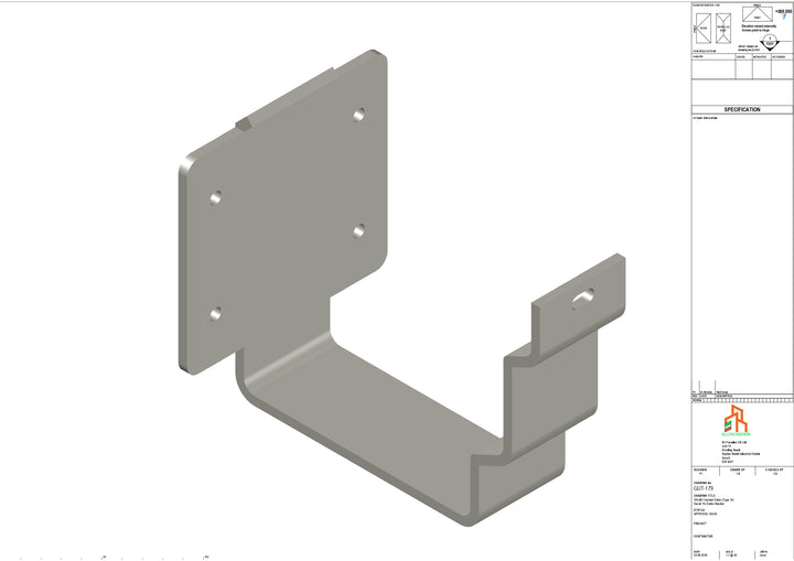 Aluminium Cranked Fascia Bracket - Type 12