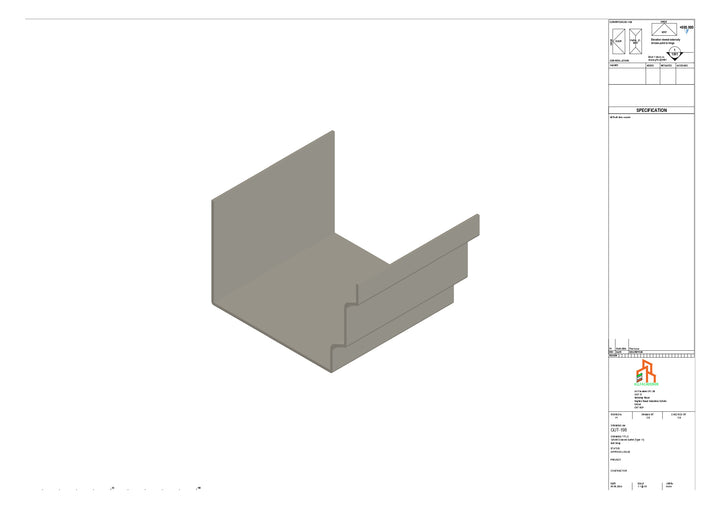 Aluminium Cranked Butt Strap - Type 11