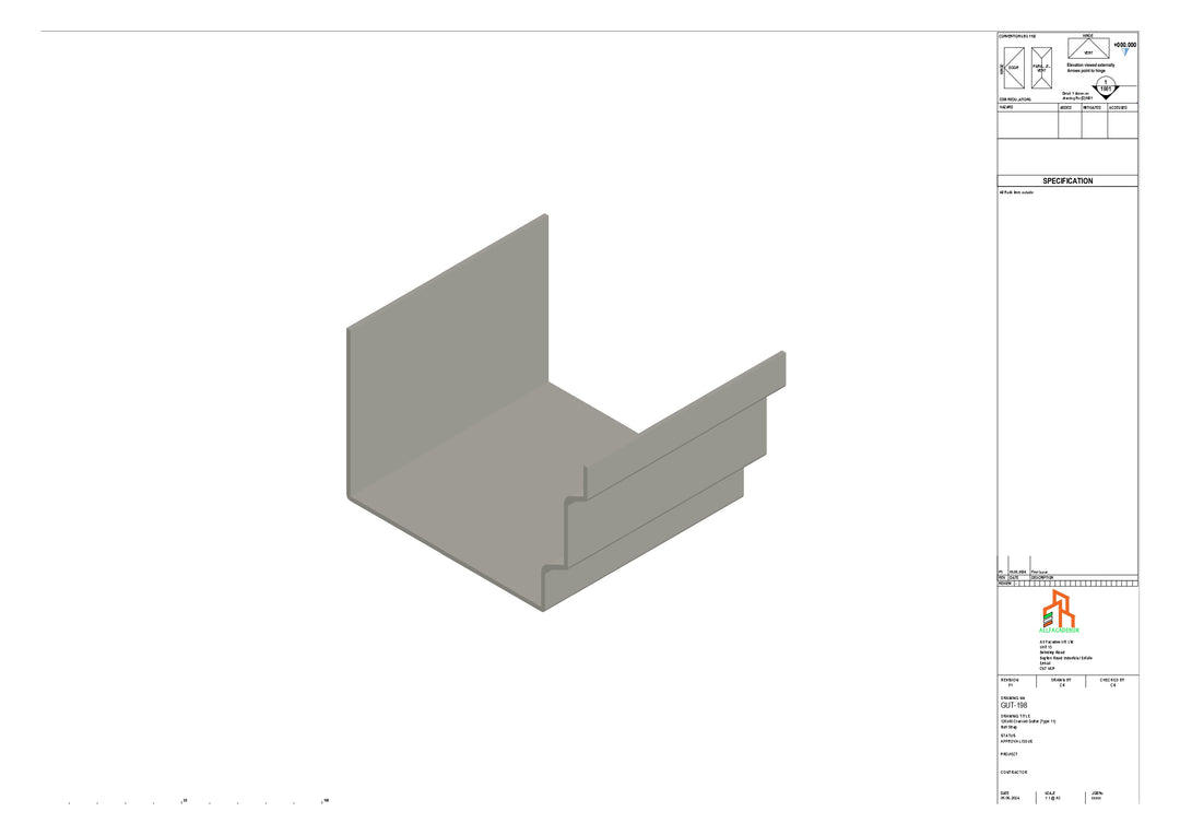 Aluminium Cranked Butt Strap - Type 11