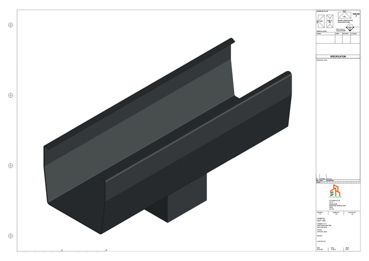 Aluminium Double Slope - Type 7 - Centre Spout - 76 Sq