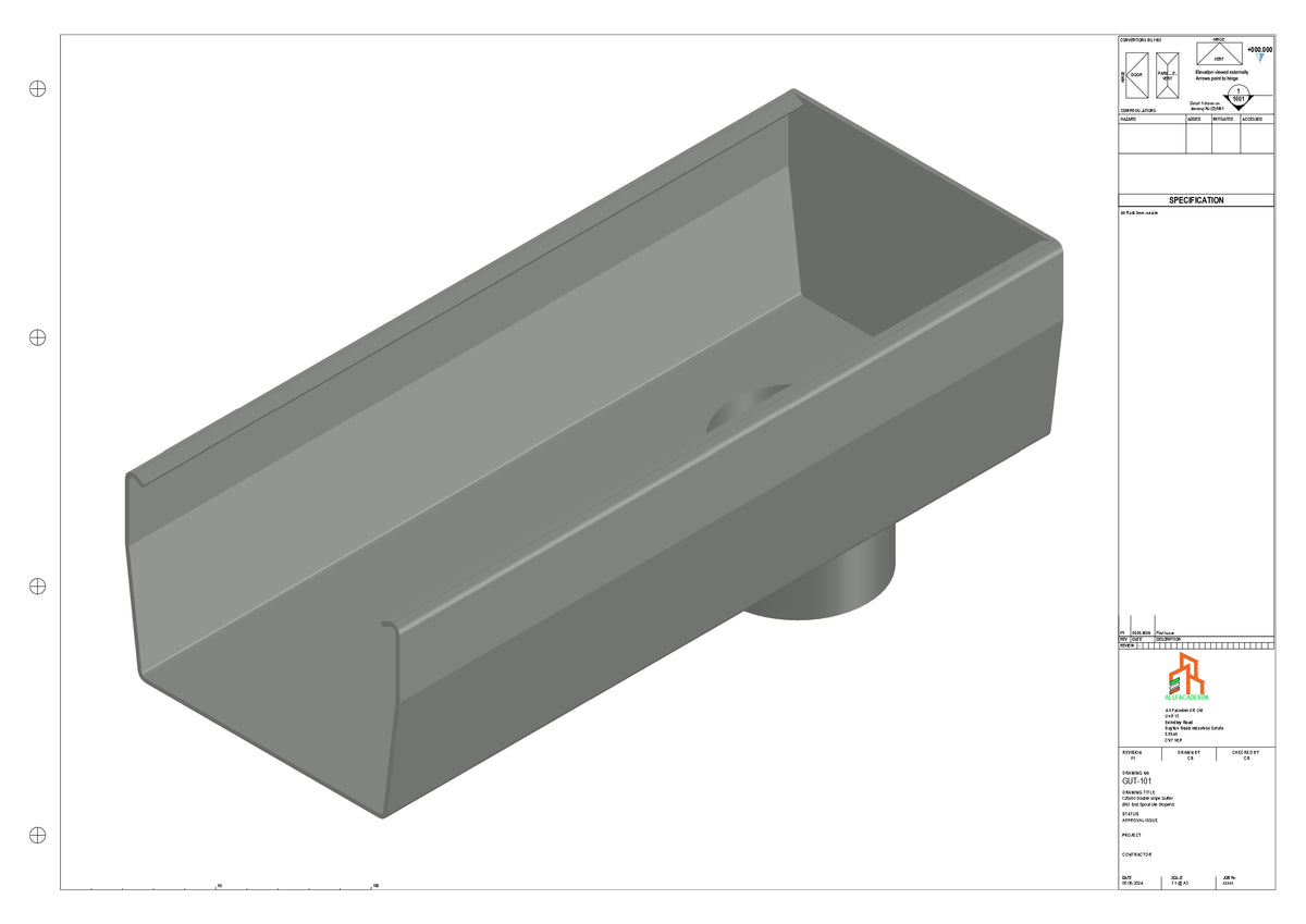 Aluminium Double Slope - Type 8 - End Spout - 76 Dia – Aluminium ...