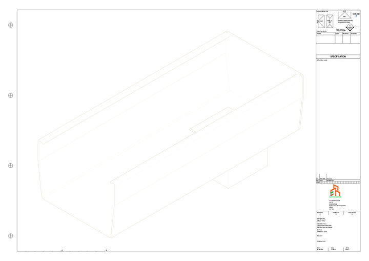 Aluminium Double Slope - Type 8 - End Spout - 76 Sq