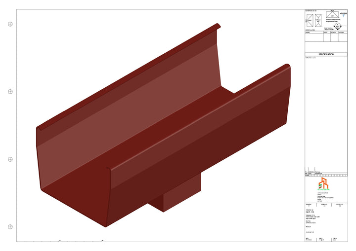 Aluminium Double Slope - Type 9 - Centre Spout - 76 Sq