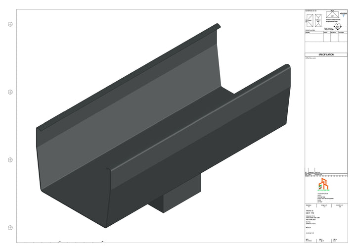 Aluminium Double Slope - Type 9 - Centre Spout - 76 Sq