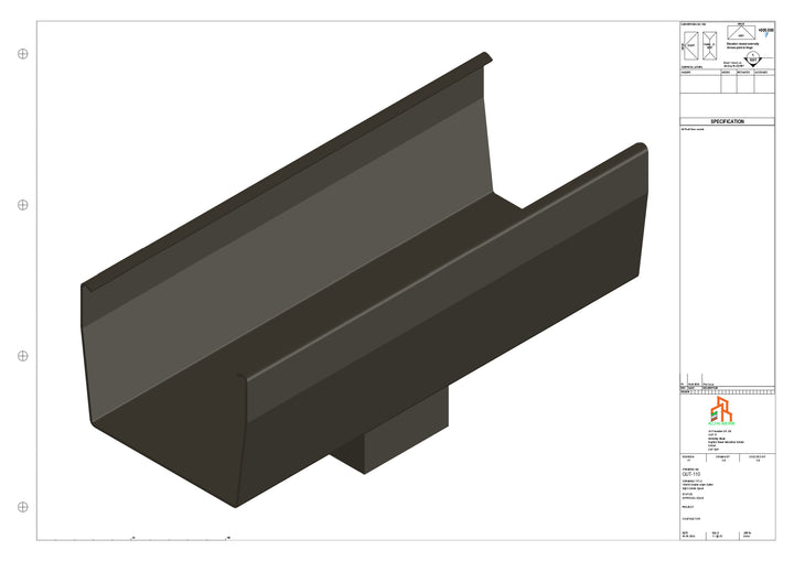 Aluminium Double Slope - Type 9 - Centre Spout - 76 Sq