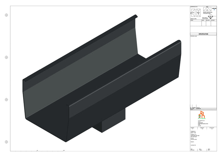 Aluminium Double Slope - Type 9 - Centre Spout - 76 Sq