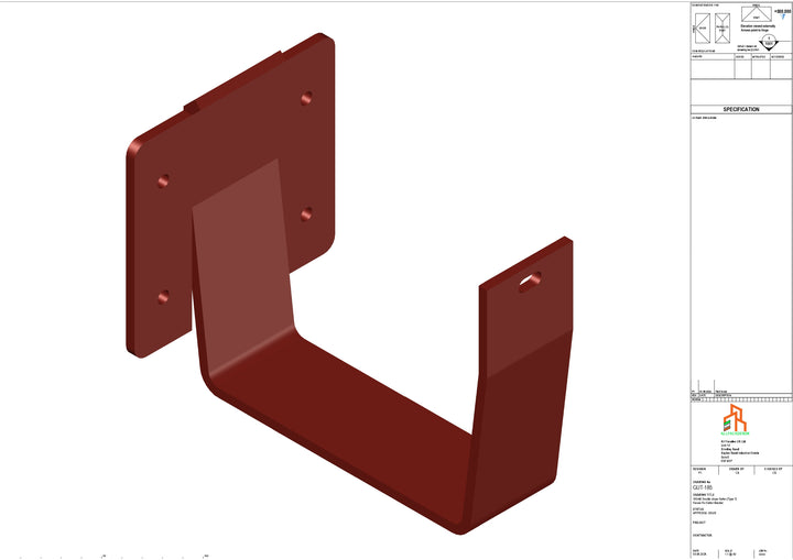 Aluminium Double Slope Fascia Bracket - Type 7