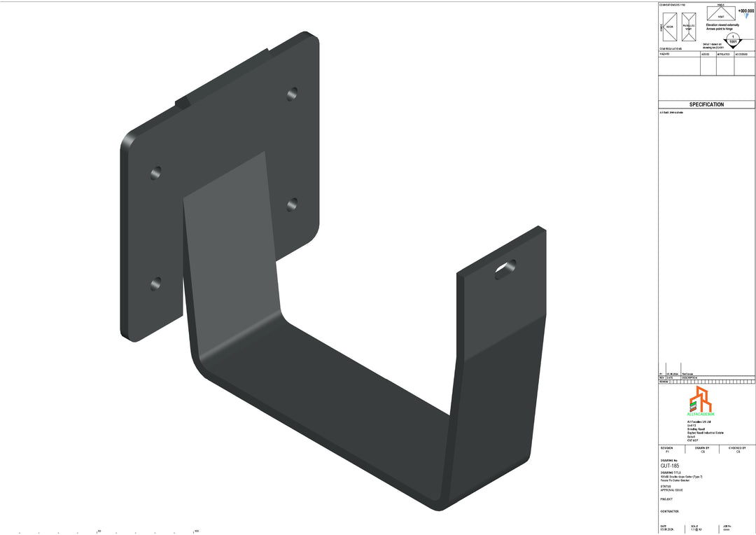 Aluminium Double Slope Fascia Bracket - Type 7