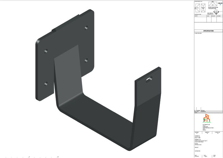Aluminium Double Slope Fascia Bracket - Type 7