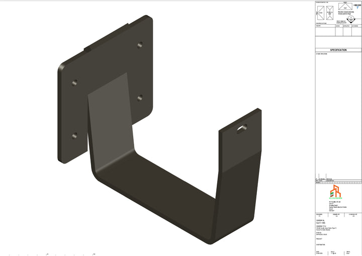 Aluminium Double Slope Fascia Bracket - Type 7