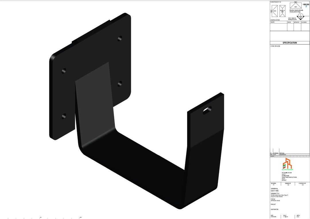 Aluminium Double Slope Fascia Bracket - Type 7