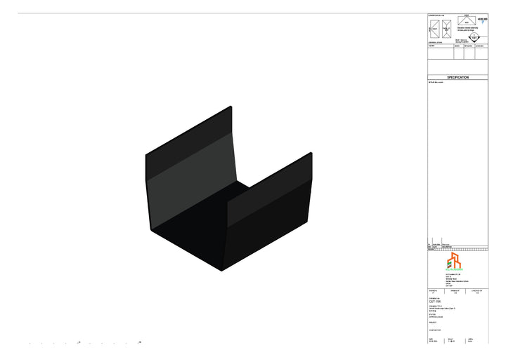Aluminium Double Slope Butt Strap - Type 7