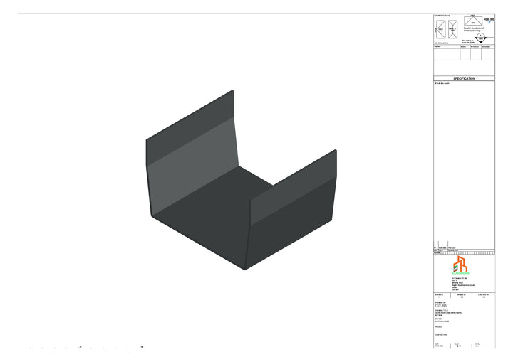 Aluminium Double Slope Butt Strap - Type 8