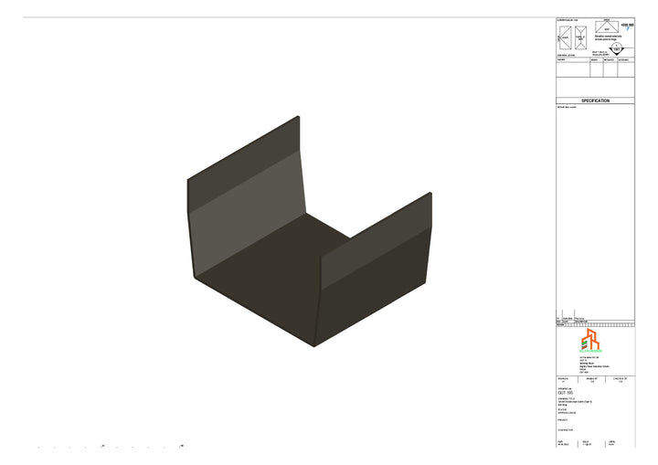 Aluminium Double Slope Butt Strap - Type 8