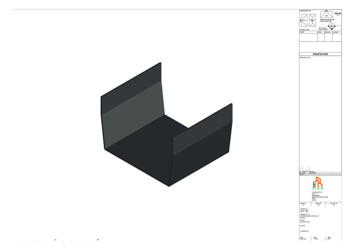 Aluminium Double Slope Butt Strap - Type 8