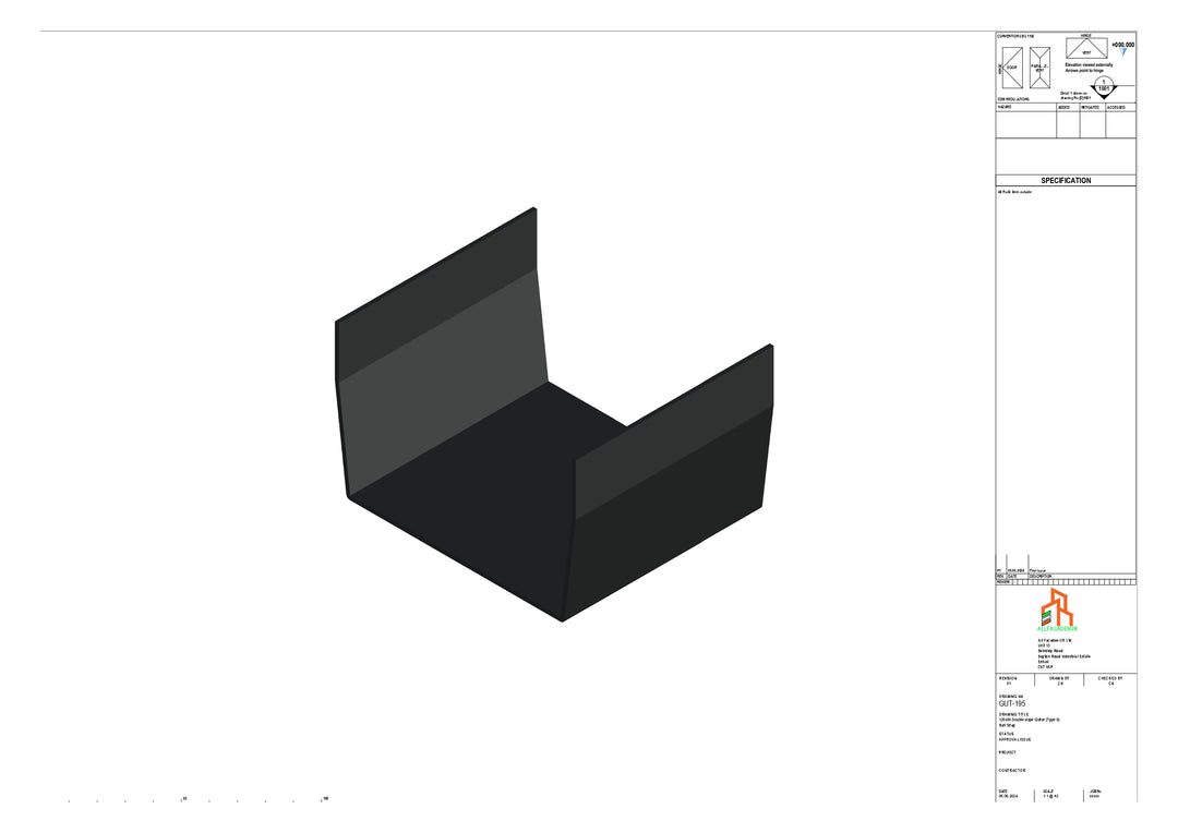 Aluminium Double Slope Butt Strap - Type 8