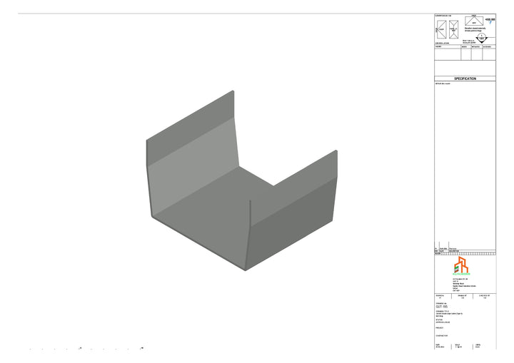 Aluminium Double Slope Butt Strap - Type 8