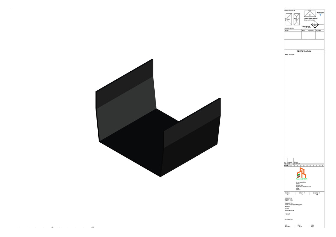 Aluminium Double Slope Butt Strap - Type 8