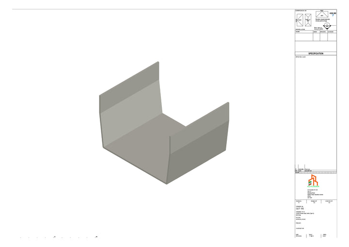 Aluminium Double Slope Butt Strap - Type 8