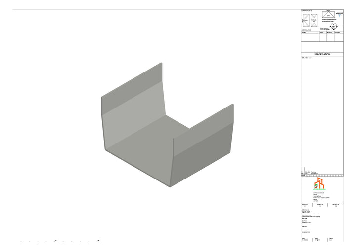 Aluminium Double Slope Butt Strap - Type 8