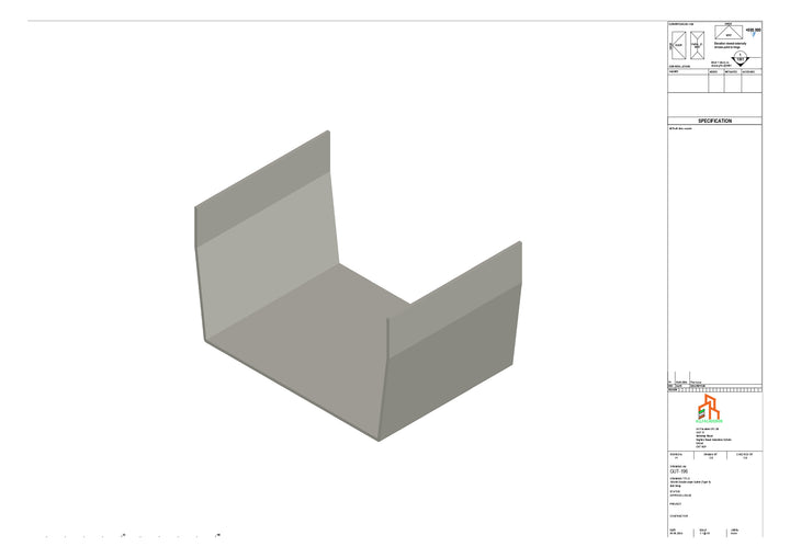 Aluminium Double Slope Butt Strap - Type 9