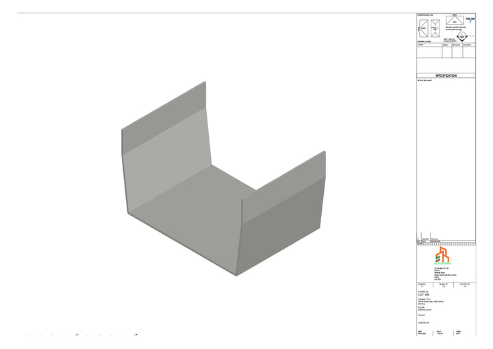 Aluminium Double Slope Butt Strap - Type 9