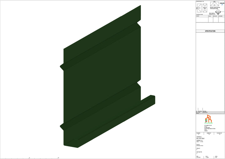 Aluminium Fascia Board - Type 1 - Butt Strap