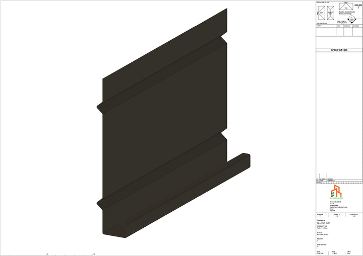Aluminium Fascia Board - Type 1 - Butt Strap