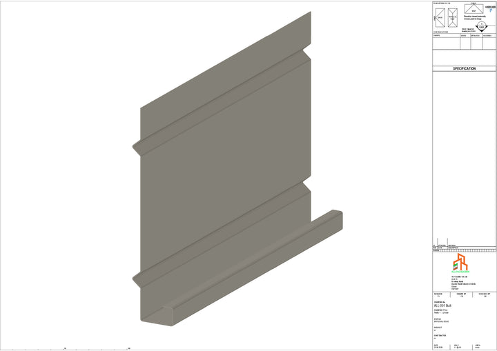 Aluminium Fascia Board - Type 1 - Butt Strap