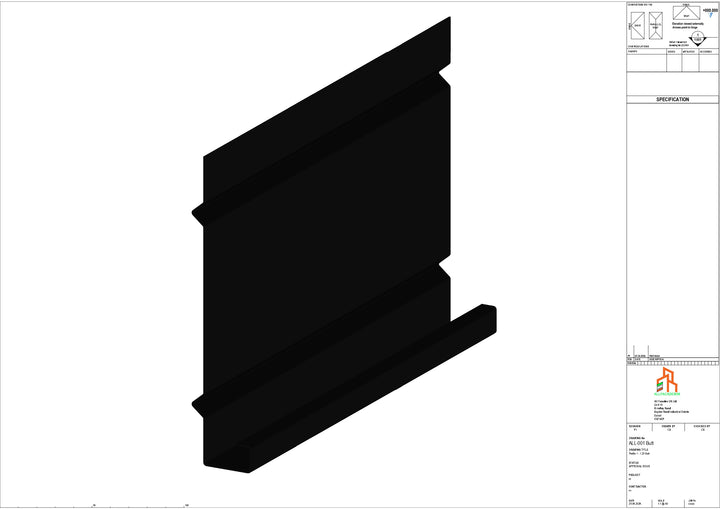 Aluminium Fascia Board - Type 1 - Butt Strap
