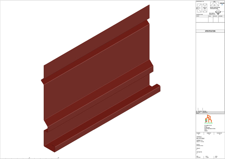Aluminium Fascia Board - Type 10 - Butt Strap