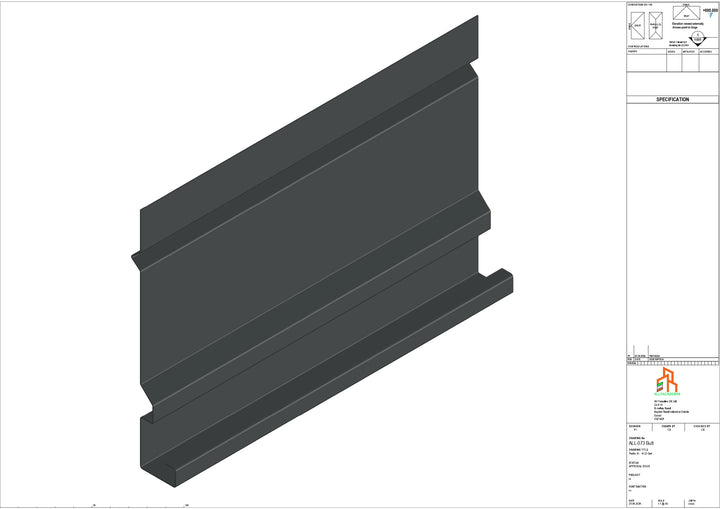 Aluminium Fascia Board - Type 10 - Butt Strap
