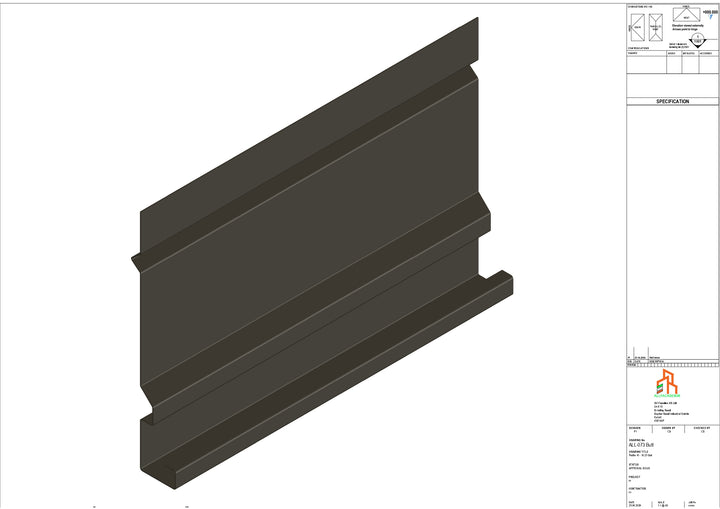 Aluminium Fascia Board - Type 10 - Butt Strap
